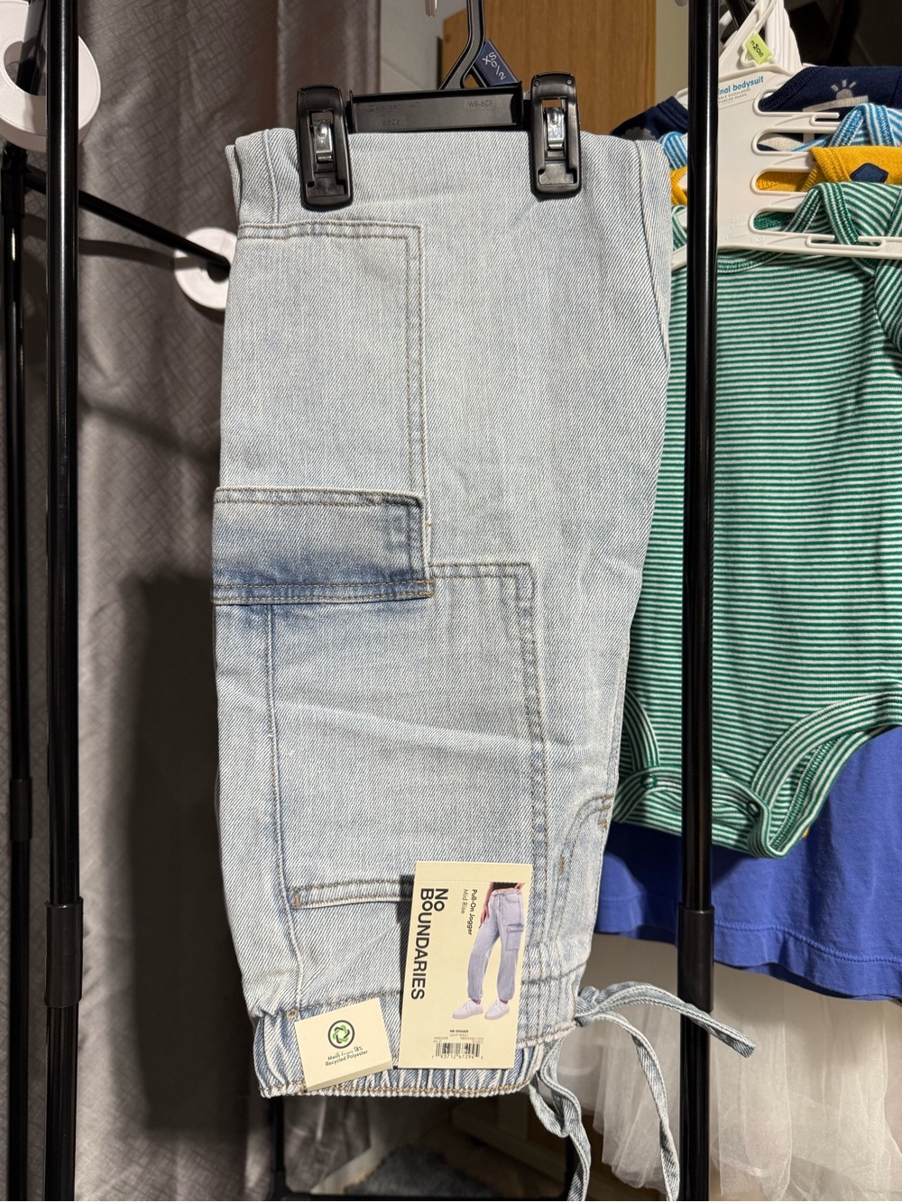 No Boundaries Light Blue Men's Relaxed Denim Jogger